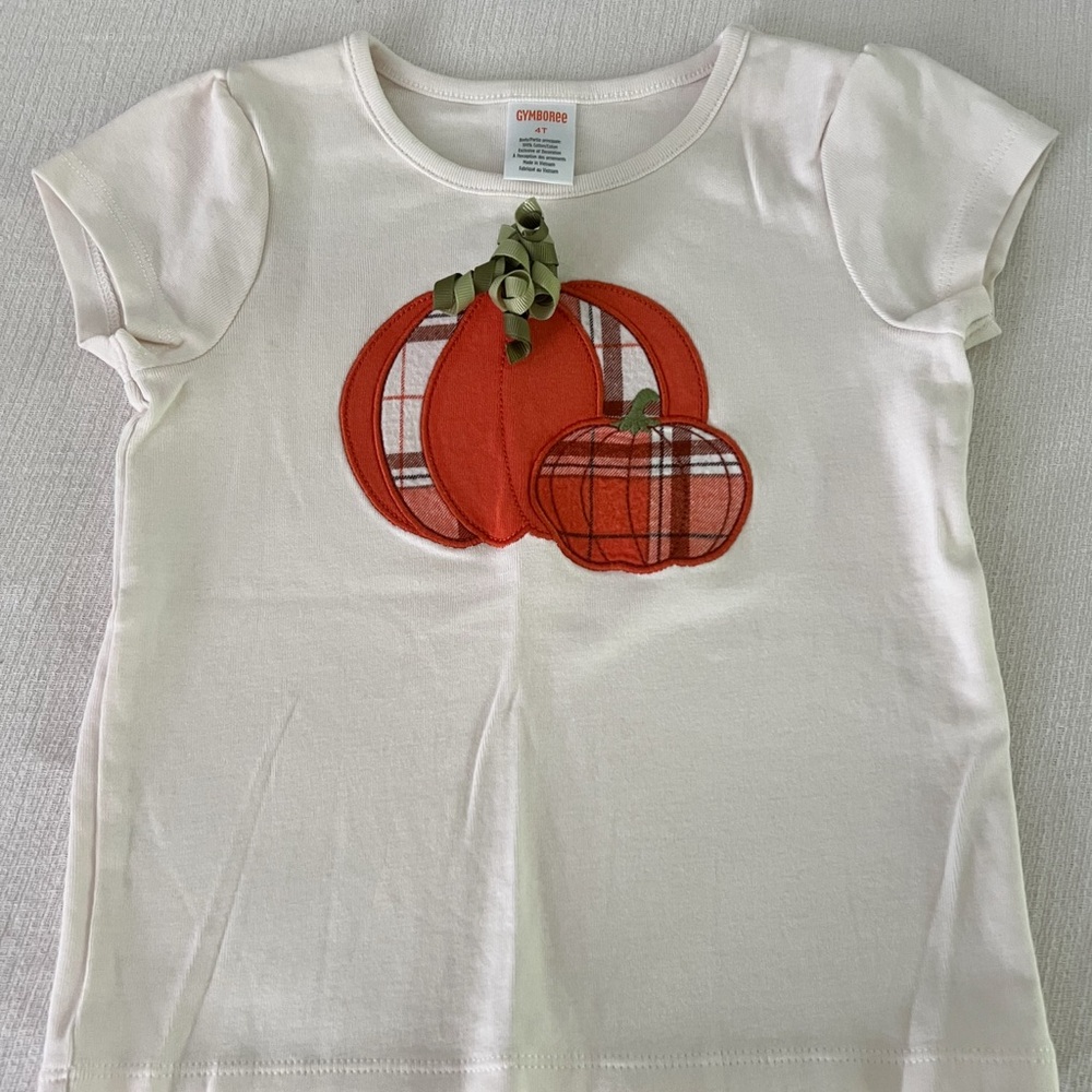 Gymboree short sleeve pumpkin tee